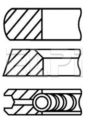 Set segmenti piston LP182 3430 STD ELPI